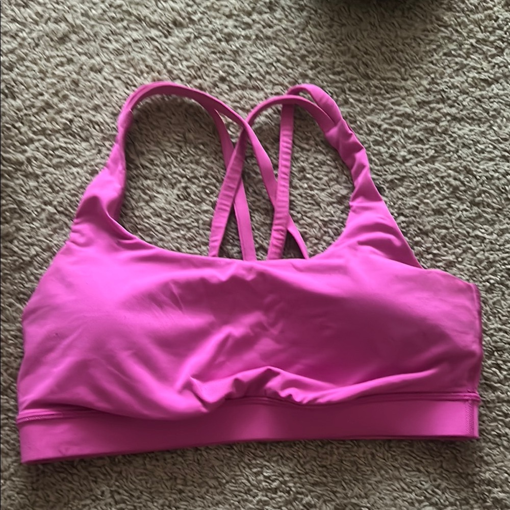 Pink Sports Bra